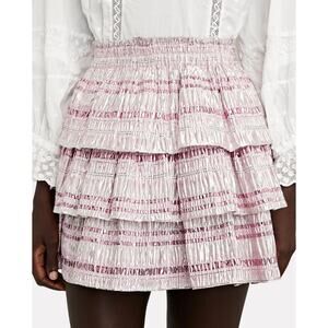 Loveshackfancy 'Brynlee' Pink Skirt Size S